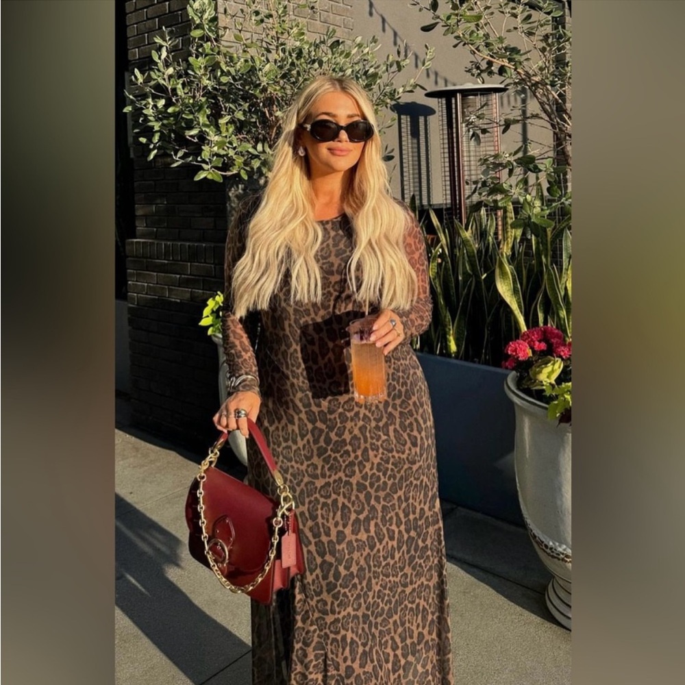 Leopard print Rachel Zoe dress